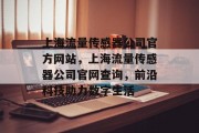 上海流量传感器公司官方网站,上海流量传感器公司官网查询,前沿科技助力数字生活 上海流量传感器公司官方网站,上海流量传感器公司官网查询,前沿科技助力数字生活