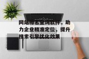 网站排名查询软件，助力企业精准定位，提升搜索引擎优化效果