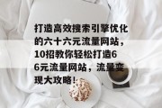 打造高效搜索引擎优化的六十六元流量网站，10招教你轻松打造66元流量网站，流量变现大攻略！