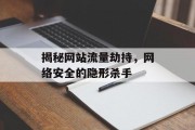 揭秘网站流量劫持,网络安全的隐形杀手 揭秘网站流量劫持,网络安全的隐形杀手