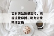 实时网站流量监控,把握流量脉搏,助力企业精准营销 实时网站流量监控,把握流量脉搏,助力企业精准营销