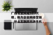 广西专业网站SEO代理,助力企业网络营销,抢占互联网市场先机 广西专业网站SEO代理,助力企业网络营销,抢占互联网市场先机