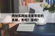 揭秘买网站流量背后的真相，贵吗？值吗？