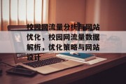 校园网流量分析与网站优化,校园网流量数据解析,优化策略与网站设计 校园网流量分析与网站优化,校园网流量数据解析,优化策略与网站设计