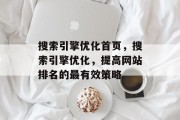 搜索引擎优化首页,搜索引擎优化,提高网站排名的最有效策略 搜索引擎优化首页,搜索引擎优化,提高网站排名的最有效策略