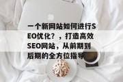 一个新网站如何进行SEO优化？，打造高效SEO网站，从前期到后期的全方位指导