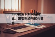 SEO视角下的网站历史，演变轨迹与优化策略