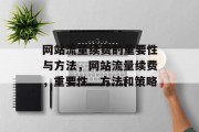 网站流量续费的重要性与方法,网站流量续费,重要性、方法和策略 网站流量续费的重要性与方法,网站流量续费,重要性、方法和策略