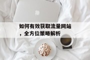 如何有效获取流量网站,全方位策略解析 如何有效获取流量网站,全方位策略解析