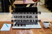 案例分析，SEO优化实例的应用及其重要性，SEO优化实战，从案例到实践的深入解析及其重要性