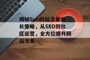 揭秘Sub网站流量增长策略，从SEO到社区运营，全方位提升网站流量