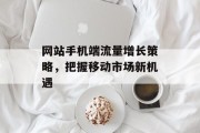 网站手机端流量增长策略,把握移动市场新机遇 网站手机端流量增长策略,把握移动市场新机遇