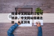 搭建中文网站的过程与挑战，中文网站搭建之旅，从无到有
