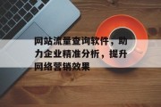 网站流量查询软件,助力企业精准分析,提升网络营销效果 网站流量查询软件,助力企业精准分析,提升网络营销效果