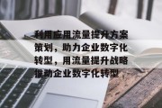 利用应用流量提升方案策划，助力企业数字化转型，用流量提升战略推动企业数字化转型