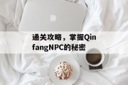 通关攻略,掌握QinfangNPC的秘密 通关攻略,掌握QinfangNPC的秘密