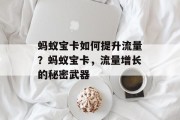 蚂蚁宝卡如何提升流量?蚂蚁宝卡,流量增长的秘密武器 蚂蚁宝卡如何提升流量?蚂蚁宝卡,流量增长的秘密武器