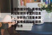流量数据分析，看哪些网站能提供丰富的信息？，分析热门流量来源，了解哪些网站能提供丰富信息