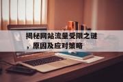 揭秘网站流量受限之谜,原因及应对策略 揭秘网站流量受限之谜,原因及应对策略