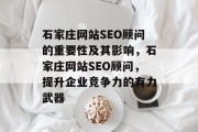 石家庄网站SEO顾问的重要性及其影响，石家庄网站SEO顾问，提升企业竞争力的有力武器