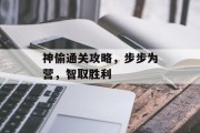 神偷通关攻略，步步为营，智取胜利