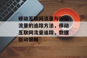 移动互联网流量与网站流量的追踪方法,移动互联网流量追踪,数据驱动策略 移动互联网流量与网站流量的追踪方法,移动互联网流量追踪,数据驱动策略