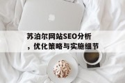 苏泊尔网站SEO分析，优化策略与实施细节