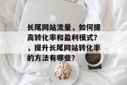 长尾网站流量,如何提高转化率和盈利模式?,提升长尾网站转化率的方法有哪些? 长尾网站流量,如何提高转化率和盈利模式?,提升长尾网站转化率的方法有哪些?