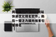 揭秘高效利器——网站快速优化排名软件，助你一臂之力提升搜索引擎排名