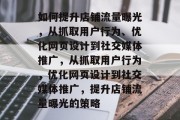 如何提升店铺流量曝光,从抓取用户行为、优化网页设计到社交媒体推广,从抓取用户行为,优化网页设计到社交媒体推广,提升店铺流量曝光的策略 如何提升店铺流量曝光,从抓取用户行为、优化网页设计到社交媒体推广,从抓取用户行为,优化网页设计到社交媒体推广,提升店铺流量曝光的策略