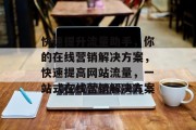 快速提升流量助手,你的在线营销解决方案,快速提高网站流量,一站式在线营销解决方案 快速提升流量助手,你的在线营销解决方案,快速提高网站流量,一站式在线营销解决方案