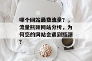 哪个网站最费流量?,流量瓶颈网站分析,为何您的网站会遇到瓶颈? 哪个网站最费流量?,流量瓶颈网站分析,为何您的网站会遇到瓶颈?