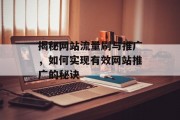 揭秘网站流量刷与推广,如何实现有效网站推广的秘诀 揭秘网站流量刷与推广,如何实现有效网站推广的秘诀