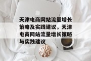 天津电商网站流量增长策略及实践建议,天津电商网站流量增长策略与实践建议 天津电商网站流量增长策略及实践建议,天津电商网站流量增长策略与实践建议