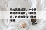 网站流量经营,一个策略的详细解析,精准营销,网站流量优化策略详解 网站流量经营,一个策略的详细解析,精准营销,网站流量优化策略详解