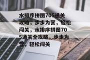 水排序拼图705通关攻略，步步为营，轻松闯关，水排序拼图705通关全攻略，步步为营，轻松闯关