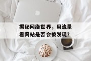 揭秘网络世界，用流量看网站是否会被发现？