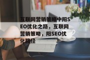 互联网营销策略中阳SEO优化之路，互联网营销策略，阳SEO优化路径
