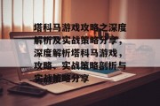 塔科马游戏攻略之深度解析及实战策略分享，深度解析塔科马游戏，攻略、实战策略剖析与实战策略分享