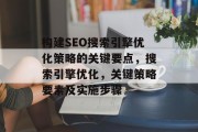 构建SEO搜索引擎优化策略的关键要点,搜索引擎优化,关键策略要素及实施步骤 构建SEO搜索引擎优化策略的关键要点,搜索引擎优化,关键策略要素及实施步骤
