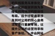 中山网站整站优化,这是指将中山公司或组织的在线服务从单体化、单一化的框架转换为多维度和跨领域的整体性布局。这个过程通常涉及到对公司的核心业务流程进行重新审视,以提升公司的运营效率和客户体验。,中山网站优化,全面升级企业在线服务架构 中山网站整站优化,这是指将中山公司或组织的在线服务从单体化、单一化的框架转换为多维度和跨领域的整体性布局。这个过程通常涉及到对公司的核心业务流程进行重新审视,以提升公司的运营效率和客户体验。,中山网站优化,全面升级企业在线服务架构