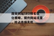 西安网站SEO排名优化策略，提升网站流量，抢占市场先机