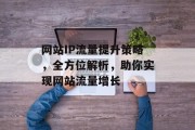 网站IP流量提升策略,全方位解析,助你实现网站流量增长 网站IP流量提升策略,全方位解析,助你实现网站流量增长