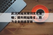 武汉网站关键词优化策略,提升网站排名,助力企业网络营销 武汉网站关键词优化策略,提升网站排名,助力企业网络营销