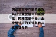 网站流量中介的角色及其在企业营销中的重要性,网站流量中介,企业营销中的关键角色与重要性分析 网站流量中介的角色及其在企业营销中的重要性,网站流量中介,企业营销中的关键角色与重要性分析