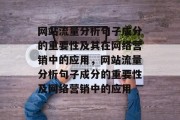 网站流量分析句子成分的重要性及其在网络营销中的应用,网站流量分析句子成分的重要性及网络营销中的应用 网站流量分析句子成分的重要性及其在网络营销中的应用,网站流量分析句子成分的重要性及网络营销中的应用