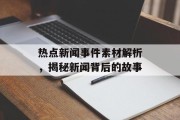 热点新闻事件素材解析，揭秘新闻背后的故事
