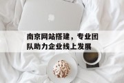 南京网站搭建,专业团队助力企业线上发展 南京网站搭建,专业团队助力企业线上发展