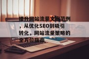 提升网站流量文案范例,从优化SEO到吸引转化,网站流量策略的全方位指南 提升网站流量文案范例,从优化SEO到吸引转化,网站流量策略的全方位指南