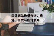国外网站流量分析,趋势、挑战与应对策略 国外网站流量分析,趋势、挑战与应对策略